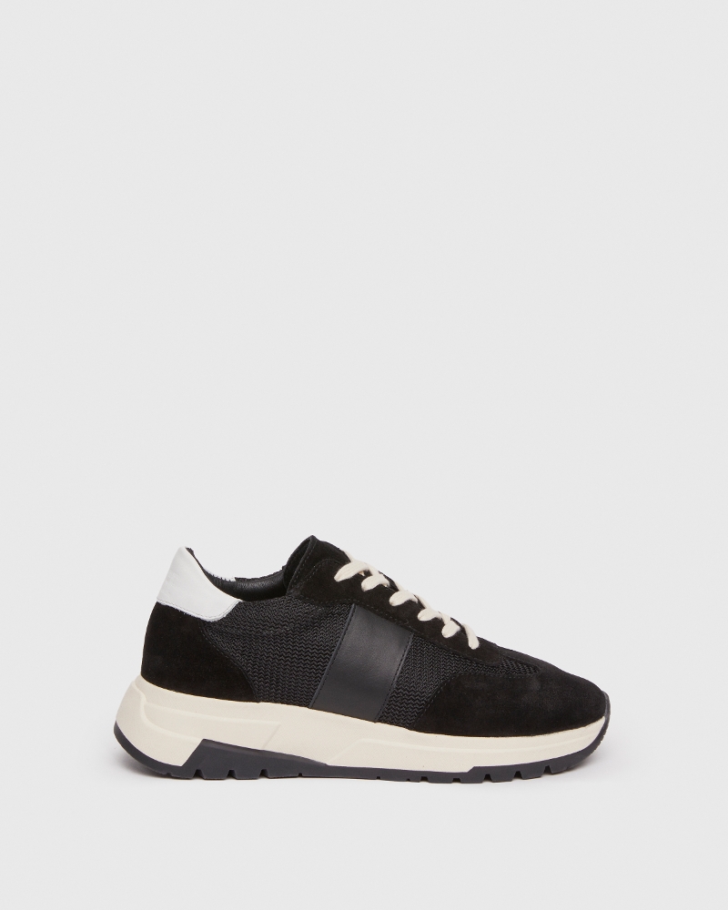 Maya Sneaker - Black Suede